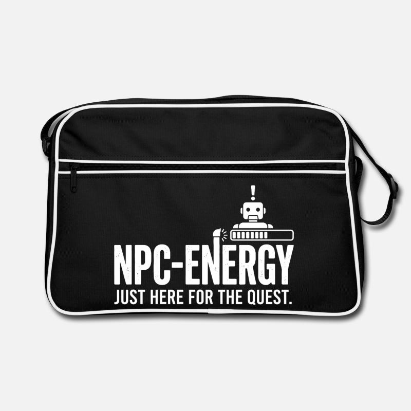 NPC Energy Just Here for the Quest Retro Tasche