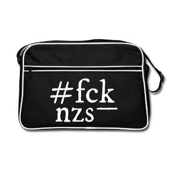 FFF, NZS ! - Sac Retro - noir/blanc - Devant