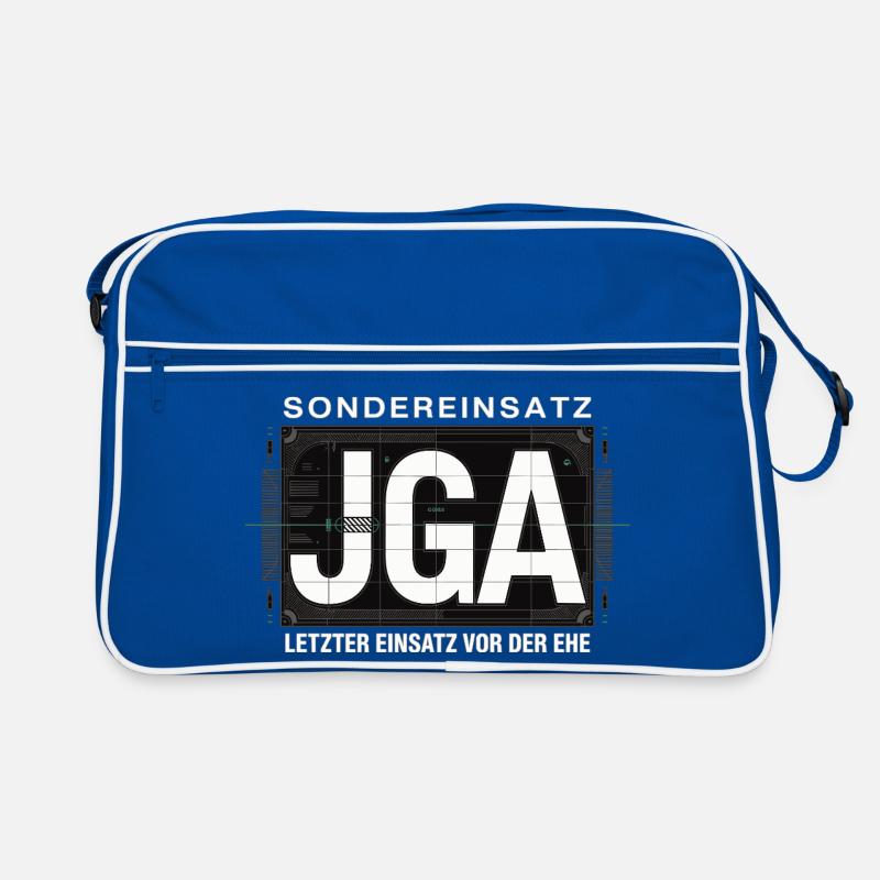  Sondereinsatz JGA – Letzter Einsatz vor der Ehe Retro Tasche