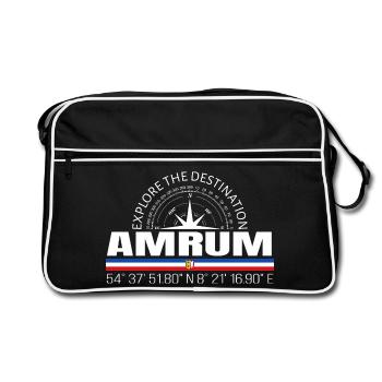 Amrum - Sac Retro - noir/blanc - Devant