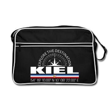 Keel - Retro Bag - black/white - Front
