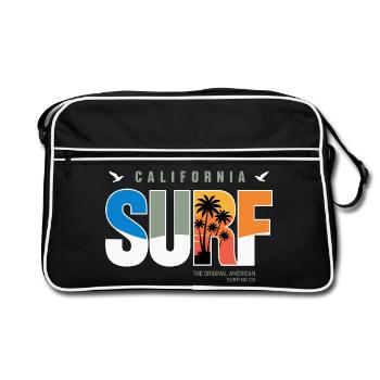 California Surf Retro Logo - Retro Bag - black/white - Front