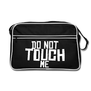 Do not touch me ! - Retro Bag - black/white - Front