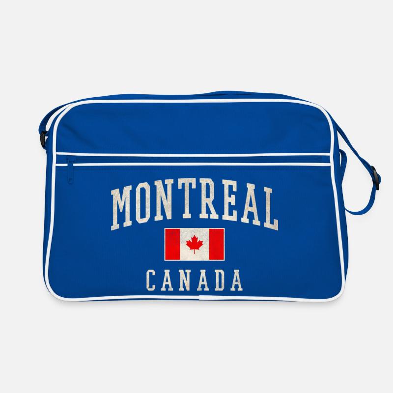 Drapeau de Montréal, Canada, en détresse Sac Retro