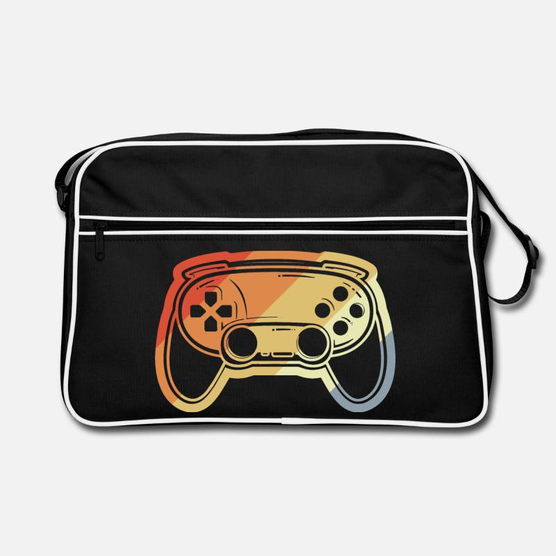Vintage Game Controller Drawing Retro Bag