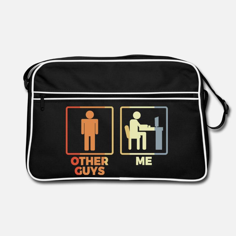Programmer stick figure Retro Bag