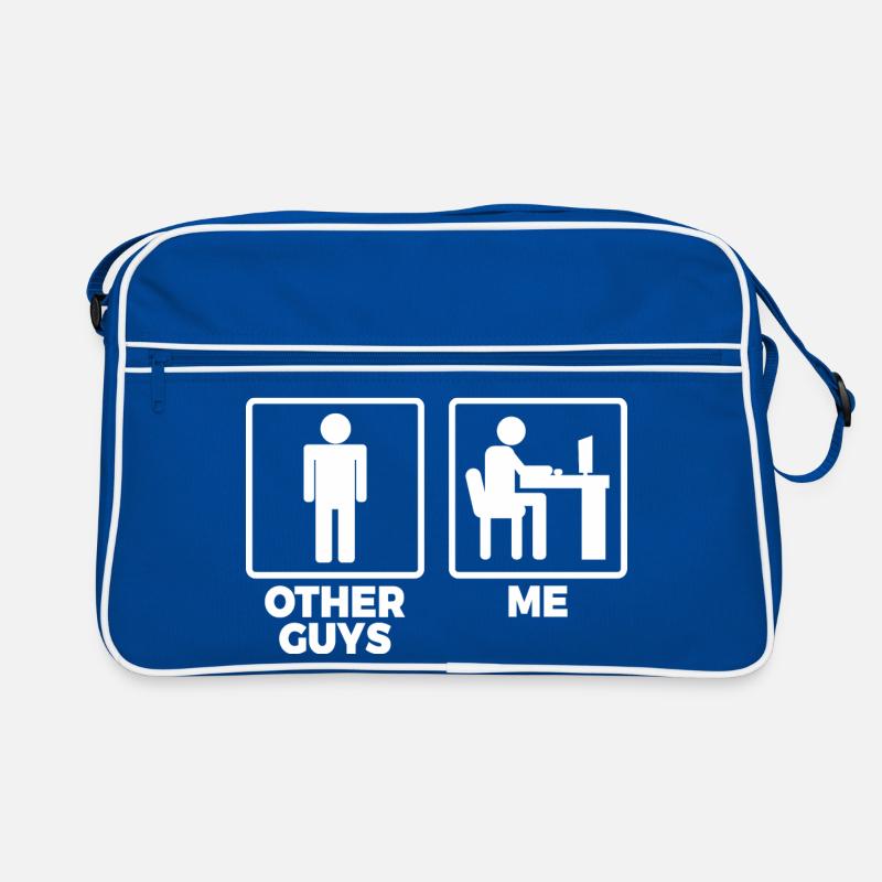 Software Engineer Stick Figures Retro Bag