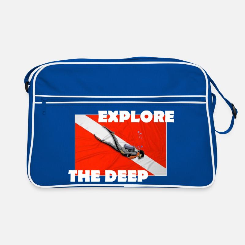 EXPLORE THE DEEP Retro Tasche