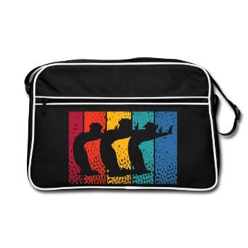 Artistic Swim Team Synchronized Swimming - Retro Bag - black/white - Front