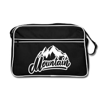 skiing, skiing, skiing - Retro Bag - black/white - Front