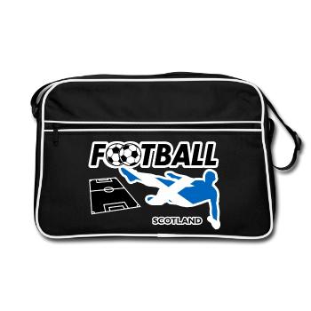 Football Fever Scotland - Retro Bag - black/white - Front