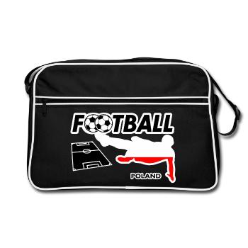 Football Fever Poland - Retro Bag - black/white - Front