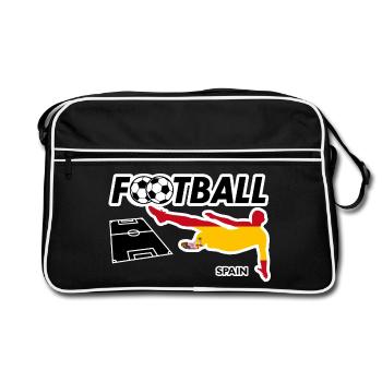 Football Fever Spain - Retro Bag - black/white - Front