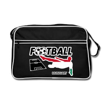 Football fever Hungary - Retro Bag - black/white - Front