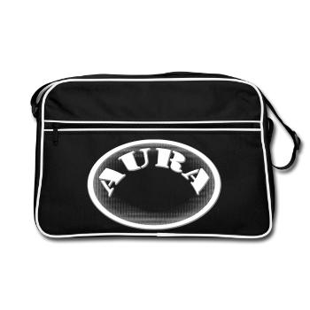 Aura Mot de l’année 2024 pour les jeunes - Sac Retro - noir/blanc - Devant
