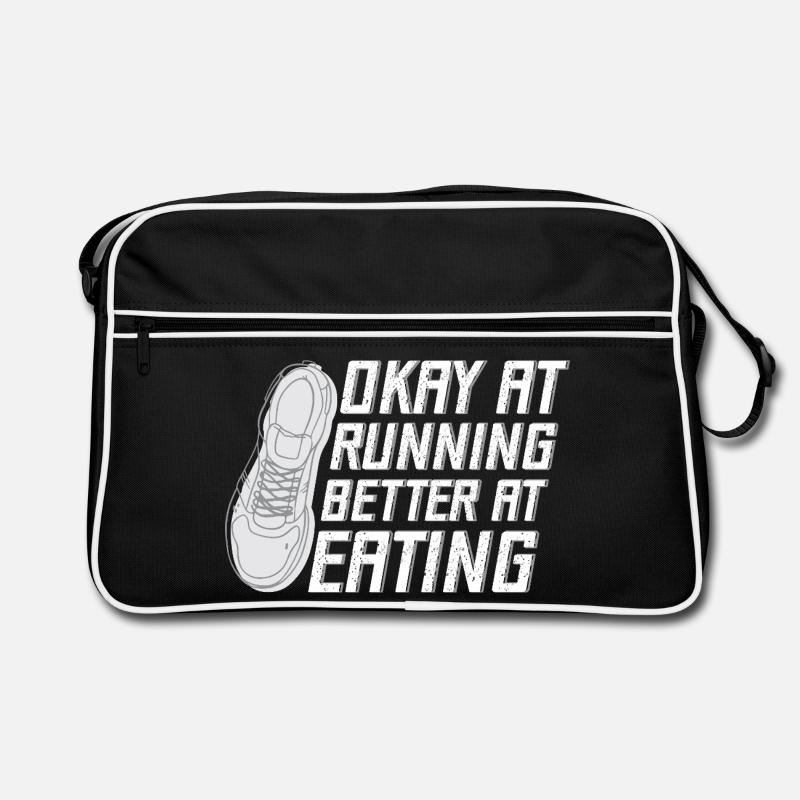 Marathon Runner Okay At Running Gift Retro Tasche