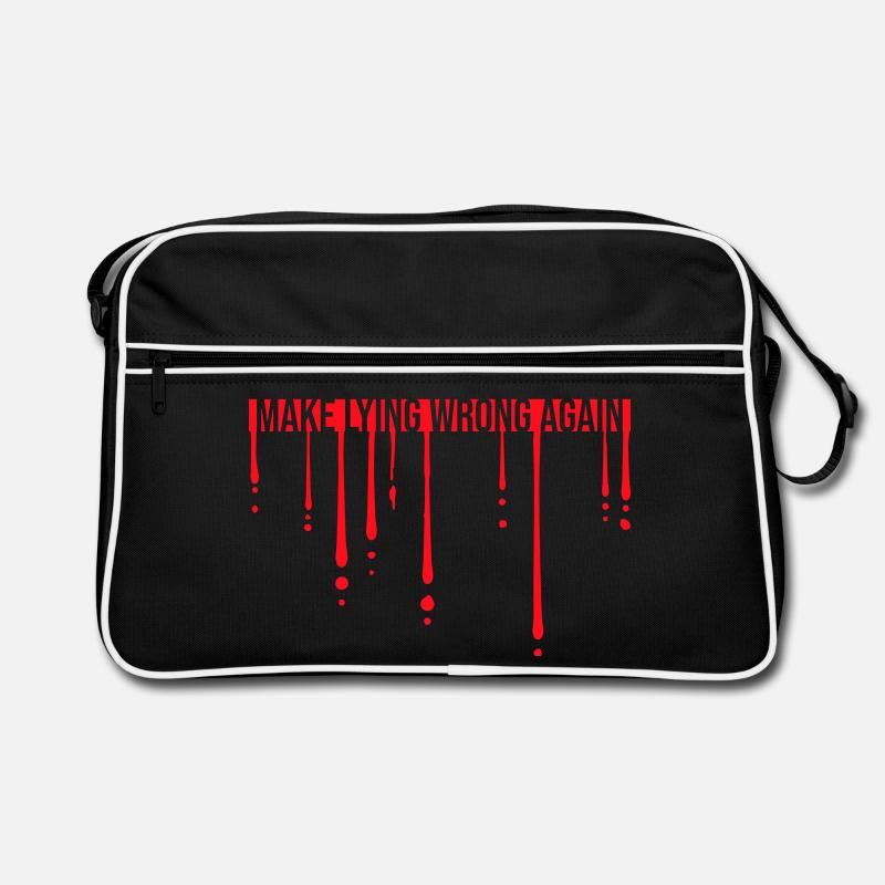 Make Lying Wrong Again Political Statement Shirt Retro Bag
