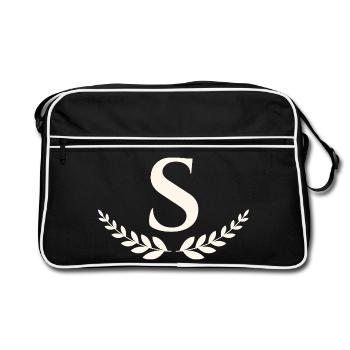 s - Retro Bag - black/white - Front
