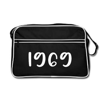 1969 Édition limitée 57e anniversaire 1969 - Sac Retro - noir/blanc - Devant