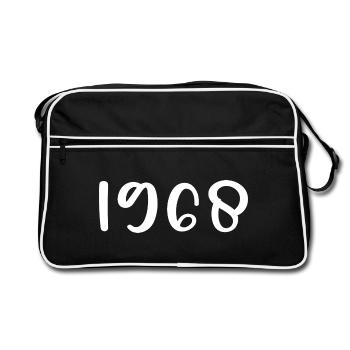 1968 Édition limitée 58e anniversaire 1968 - Sac Retro - noir/blanc - Devant
