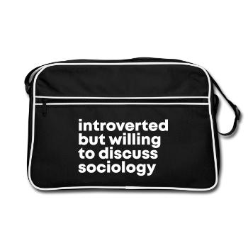 Sociologie Sociologie Sociologie - Sac Retro - noir/blanc - Devant