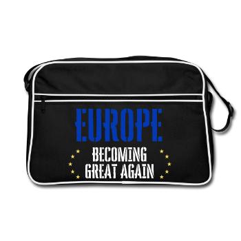 EUROPE Becoming Great Again - Retro Bag - black/white - Front