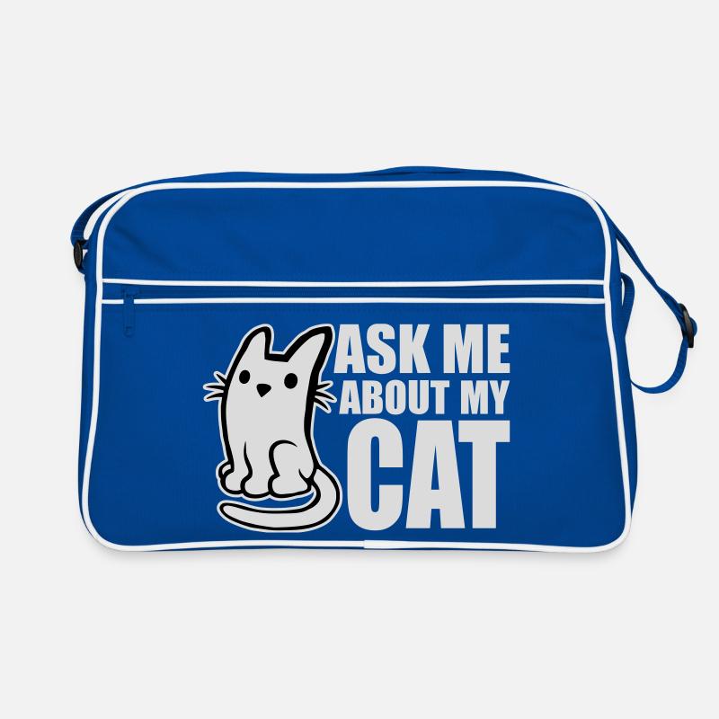 Demandez-moi pour mon chat Chat Amour des animaux Animaux Sac Retro