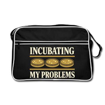 microbiology - Retro Bag - black/white - Front