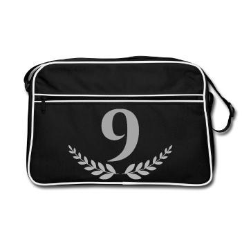 9 - Retro Bag - black/white - Front