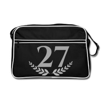 27 - Retro Bag - black/white - Front