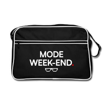 MODE WEEK-END | Humour détente - Sac Retro - noir/blanc - Devant