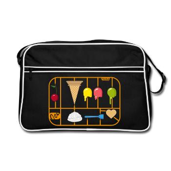 Ice Cream Cone kit - Retro Bag - black/white - Front