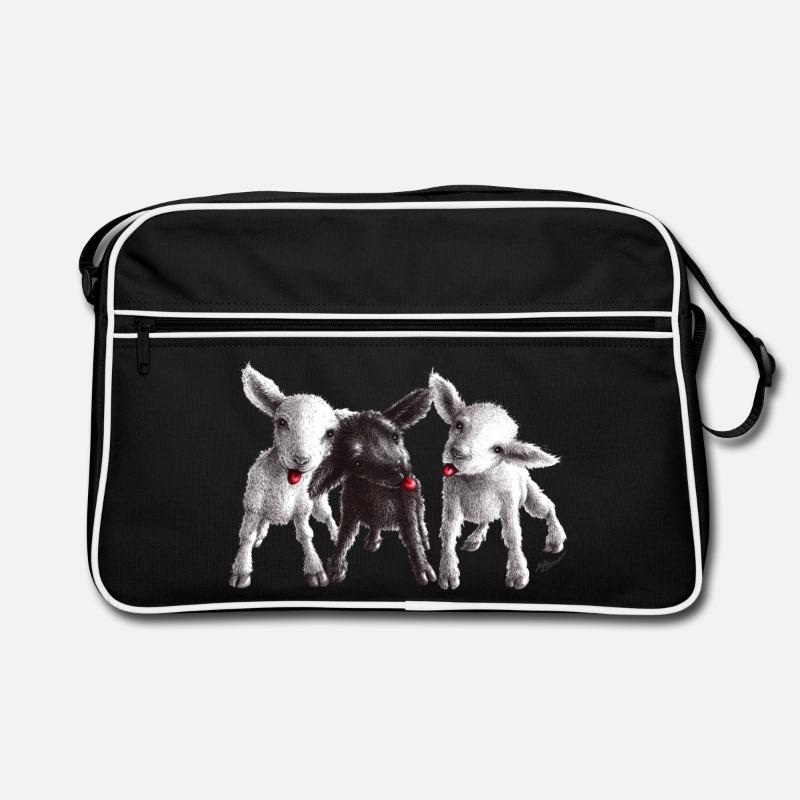 mouton effronté - Sac Retro - noir/blanc