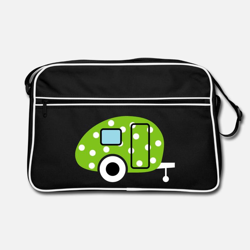 Caravane Caravane Points Verts Camping Oeuf de Pâques Sac Retro