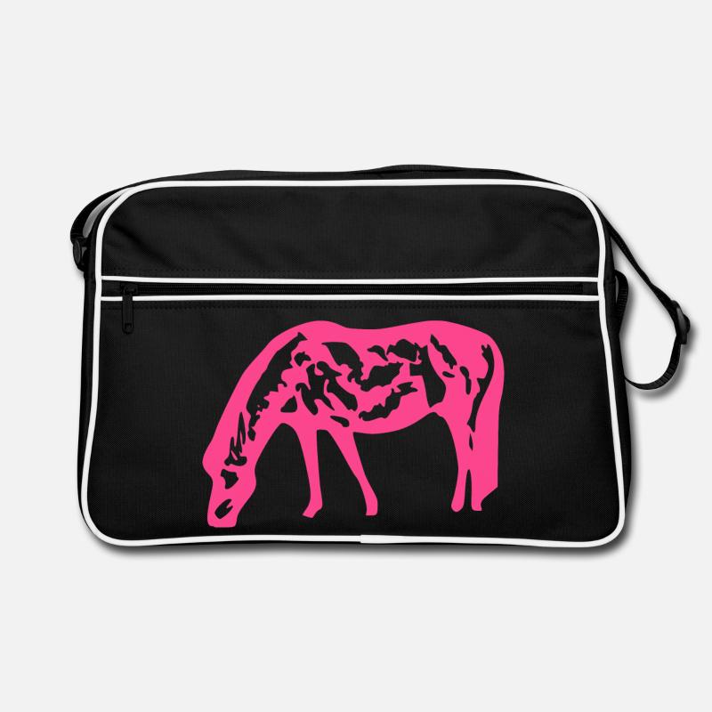 Cheval rose rose Sac Retro
