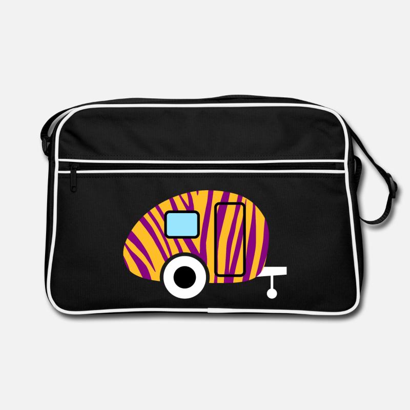 Caravan Caravan Zebra Pattern Animal Print Camper Retro Bag