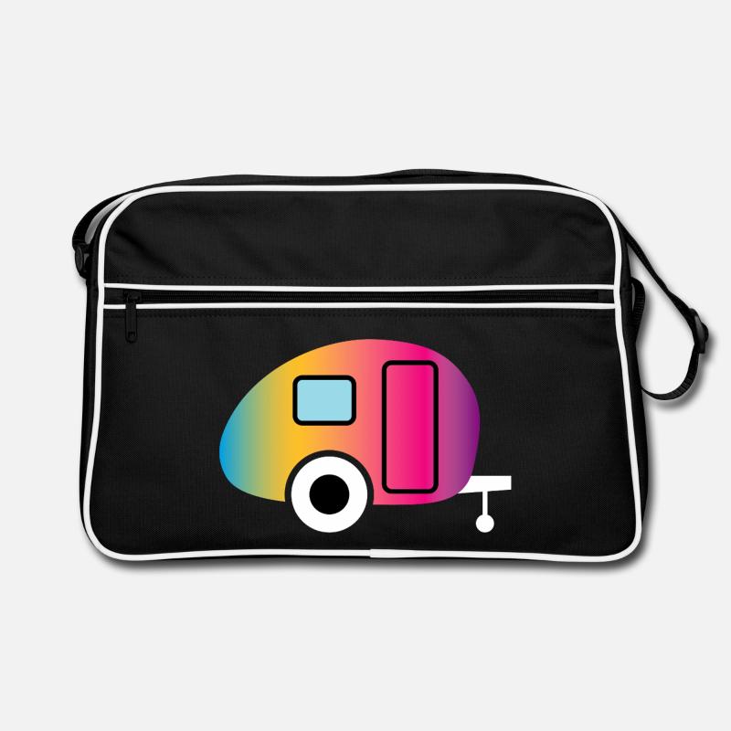 Caravane Caravane Gradient Camping Camper Fan Sac Retro
