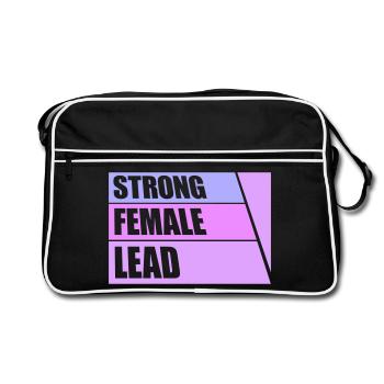 Femmes fortes dirigées par le féminisme Autonomisation des femmes - Sac Retro - noir/blanc - Devant