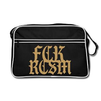 Fuck Racism FCK RCSM - Retro Bag - black/white - Front