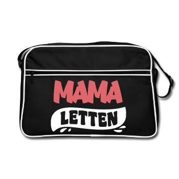 Des chaussons de bain Mama Letten pour Maman - Sac Retro - noir/blanc - Devant