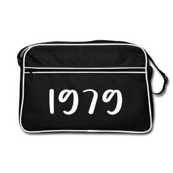 1979 Édition limitée 47e anniversaire 1979 - Sac Retro - noir/blanc - Devant