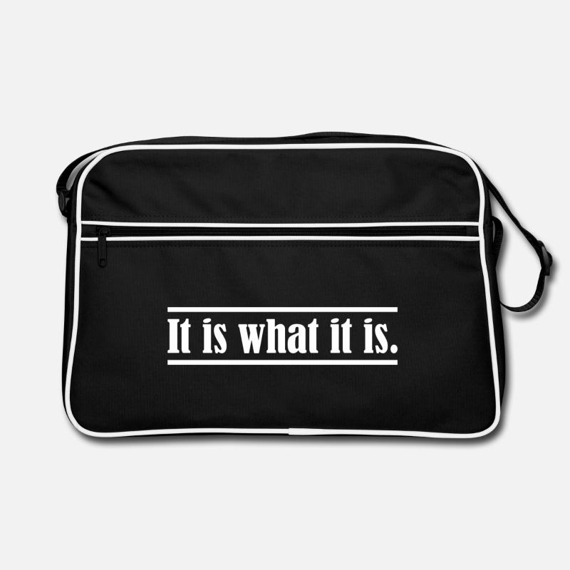 It is what it is. Retro Tasche
