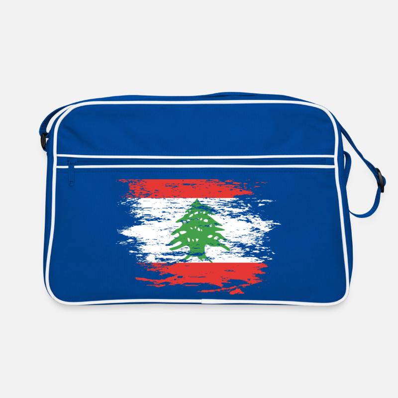 Drapeau du Liban utilisé Sac Retro