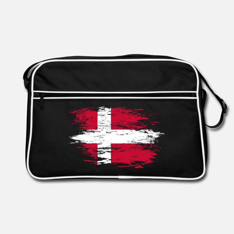 Dänemark Flagge used Retro Tasche