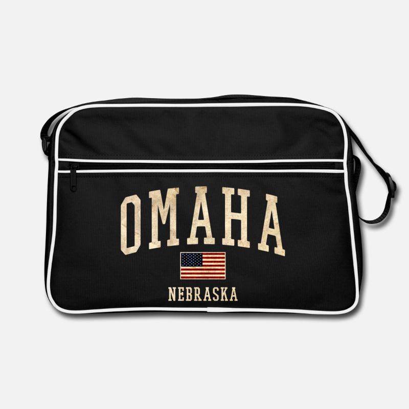 Omaha Nebraska Vintage Patch Retro Bag