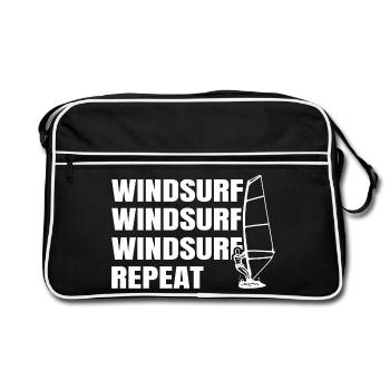 Windsurfing - Retro Bag - black/white - Front