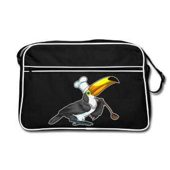 Toucan Chef Cooking Spoon Cooking - Retro Bag - black/white - Front