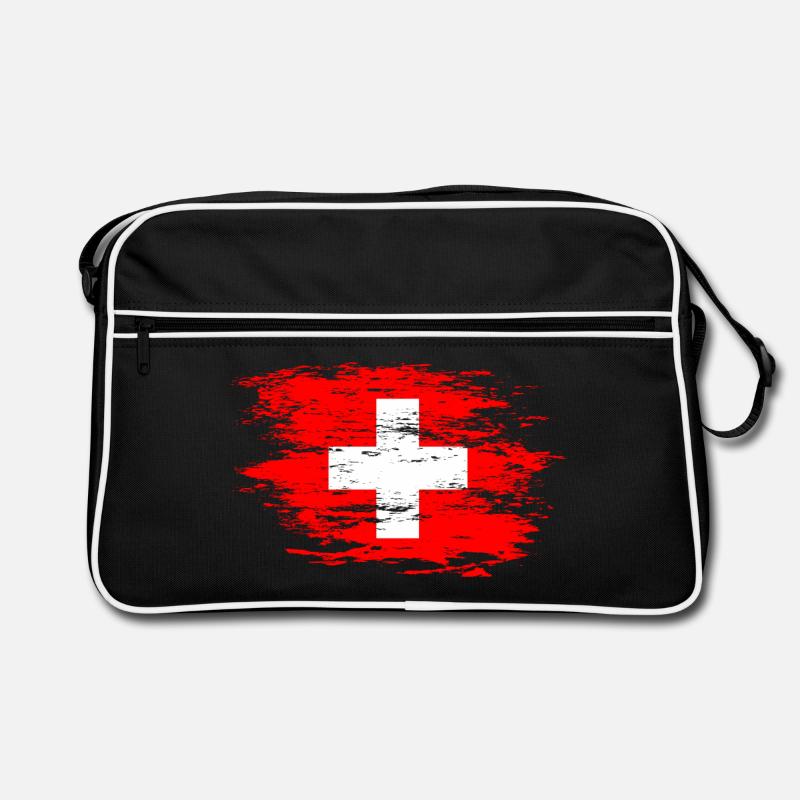 Drapeau suisse utilisé Sac Retro