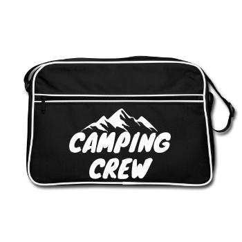 Équipe de camping - Sac Retro - noir/blanc - Devant