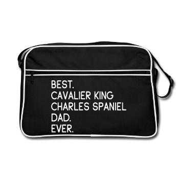 Cavalier King Charles Spaniel - Sac Retro - noir/blanc - Devant